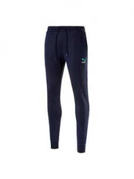 Image of Puma Classics Embossed Sweat Pants - Navy