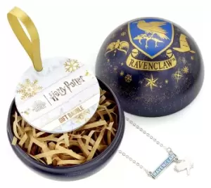 Image of Harry Potter Bauble with House Ravenclaw Bar Necklace
