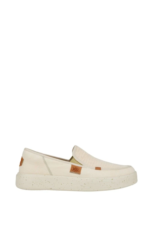 Image of HEYDUDE 'Sunapee Coastline' Classic Slip On Shoes Off White