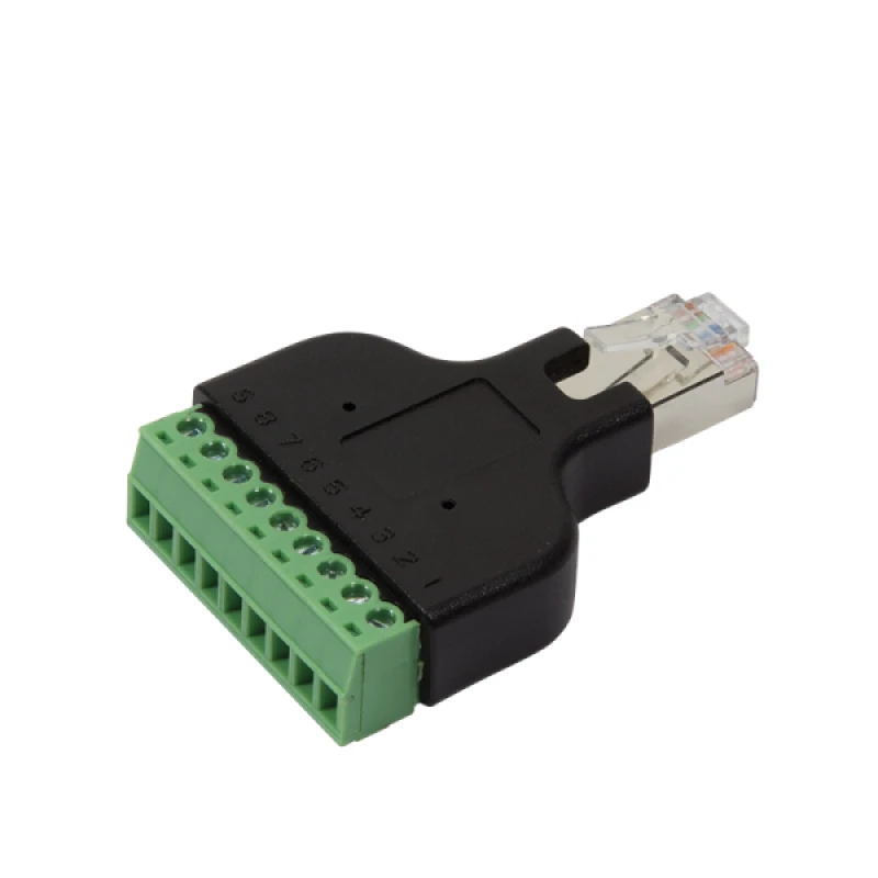 Image of LogiLink MP0050 cable gender changer RJ45 8 pin terminal Black