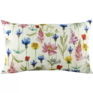Image of Evans Lichfield Sophia Wild Flowers Cushion Cover (43cm x 43cm) (Multicoloured)