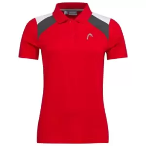 Image of Head Tech Polo Shirt Womens - Red
