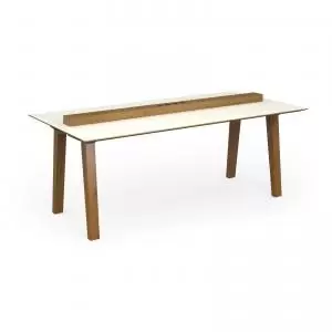 Image of Crew worktable 2000mm x 1000mm with oak power bar and mdf top with