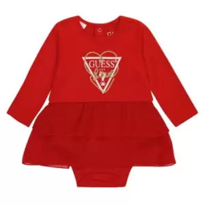 Image of Guess Logo Dress Bb24 - Red