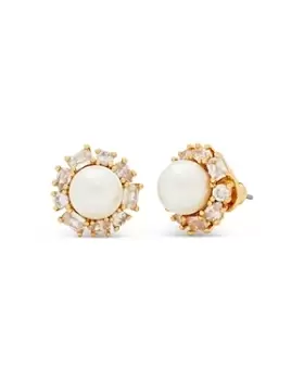 Image of kate spade new york Candy Shop Faux Pearl Halo Stud Earrings