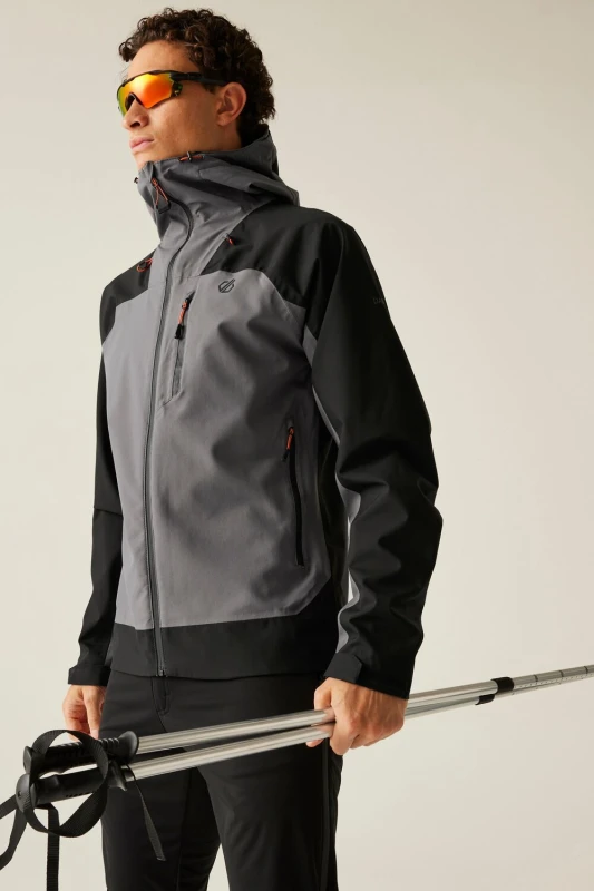 Image of Dare 2b Dare 2b Men 'Torrek' Waterproof Breathable 30/30 Jacket in Charcoal Size: 3X-Large Charcoal XXXL Male 5063019912172