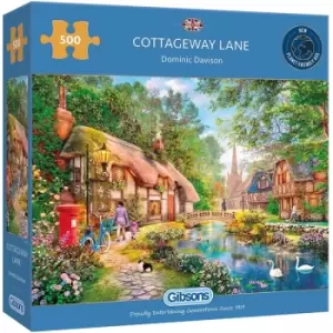 Image of Cottageway Lane Jigsaw Puzzle - 500 Pieces