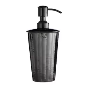 Image of Soap Dispenser in Black Hammered Effect