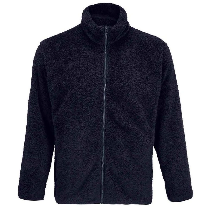 Image of SOL'S Mens Finch Fluffy Jacket in Navy Size: XS Navy Male XS