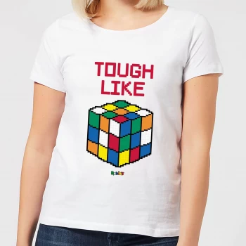 Image of Tough Like A Rubik's Cube Womens T-Shirt - White - S