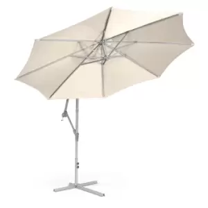 Image of Suntime 3m Hanging Crank Parasol - Cream