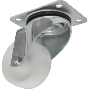 Image of Sealey Swivel Plate Castor White Polyamide 80mm