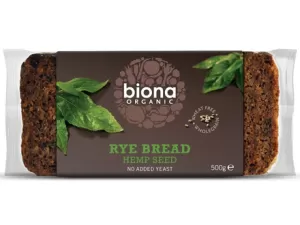Image of Biona - Org Wholemeal Rye Hemp Bread 500g