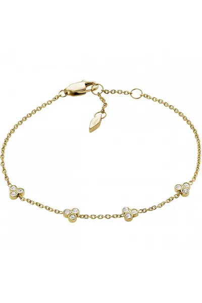 Image of Fossil Jewellery Plated Stainless Steel Bracelet - Jf04112710 Gold