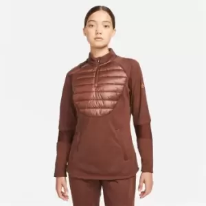 Image of Nike Therma Zip Top Womens - Metallics