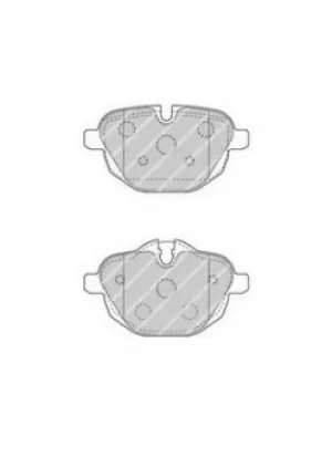 Image of Ferodo FDB4376 Brake Pad Set Rear Axle Premier Car
