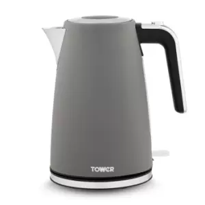 Image of Tower Ash 1.7L 3KW Grey Jug Kettle UK Plug