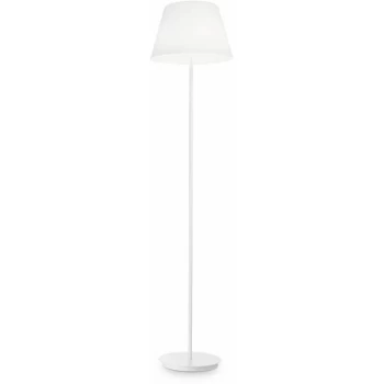 Image of Ideal Lux Cylinder - 2 Light Floor Lamp White, E27