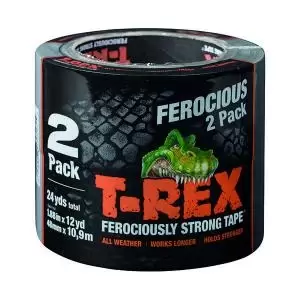 Image of T-Rex Duct Tape 48mmx10.9m Grey Twin Pack Pack of 6 241591 SUT02545