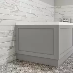 Image of 700mm Matt Grey Bath End Panel - Baxenden