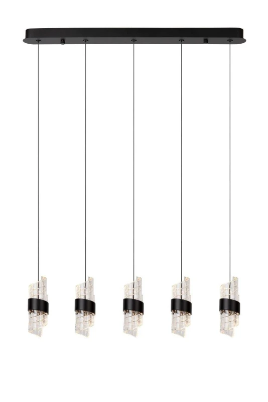 Image of Lucide KLIGANDE - Pendant light - LED Dim. - 5x7,8W 2700K - Black