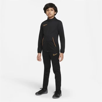 Image of Nike Academy Warm Up Tracksuit Junior Boys - Black/Orange