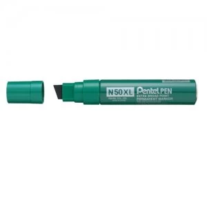 Image of Pentel N50XL-D Jumbo Chisel Tip Marker Green PK6