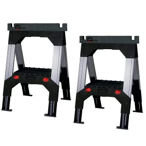 Image of Stanley FatMax Telescopic Sawhorses - Twin Pack