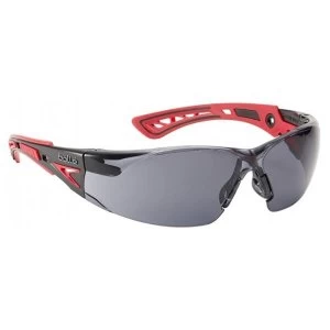 Image of Bolle Rush RUSHPPSF Safety Glasses Smoke with Platinum Coating