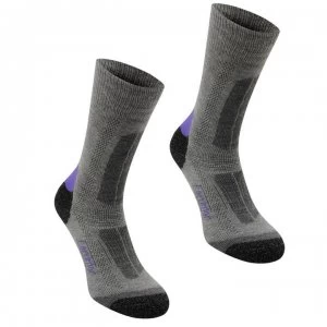 Image of Karrimor Trekking Socks Ladies - Grey/Purple
