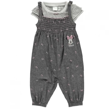 Image of Disney Two Piece Dungaree Set Babies - Minnie Chambray