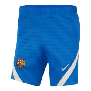 Image of 2021-2022 Barcelona Strike Training Shorts (Blue)