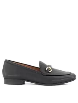 Image of Dune London Wide Fit Grandeur Loafer, Black, Size 4, Women