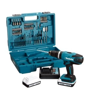 Image of Makita 18v Drill & 74 Piece Set