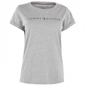 Image of Tommy Bodywear Short Sleeve Small Logo Top - Grey Hthr 004