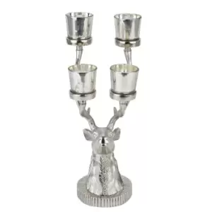 Image of Silver Stag Four Tealight Holder