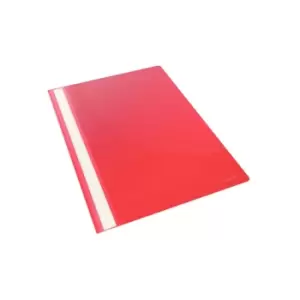 Image of Esselte VIVIDA Report Flat File A4 Red Plastic With Clear Front Box 25