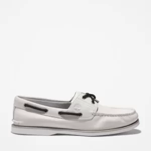 Image of Timberland 2-eye Classic Boat Shoe For Men In White, Size 9