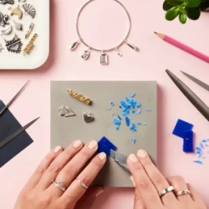 Image of Personalised Silver Jewellery Making Workshop with Prosecco at Posh Totty Designs