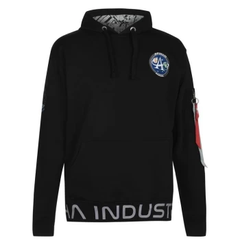 Image of Alpha Industries Moon Landing Hoody - Black