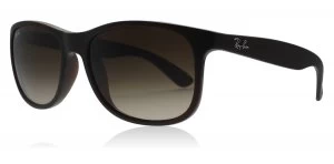 Image of Ray-Ban 4202 Andy Sunglasses Brown 6073/13 55mm