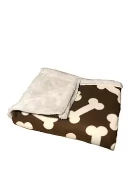Image of Bunty Boneo Pet Fleece Blanket Brown