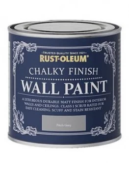 Image of Rust-Oleum Chalky Wall Paint Pitch Grey 125Ml