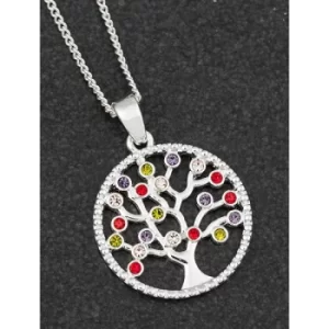 Image of Harlequin Tree of Life Silver Plated Necklace