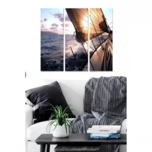 Image of MDF189266 Multicolor Decorative MDF Painting (3 Pieces)