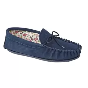 Image of Mokkers Womens/Ladies Lily Slip On Slippers (6 UK) (Navy)