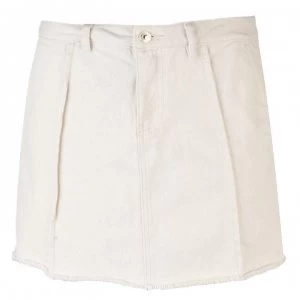 Image of Only Safari Denim Skirt - Egret