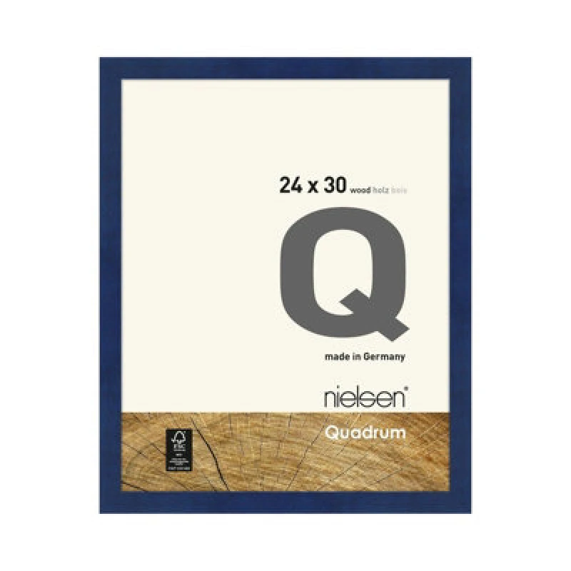 Image of Nielsen Quadrum 24 X 30Cm Blue Wooden Picture Frame