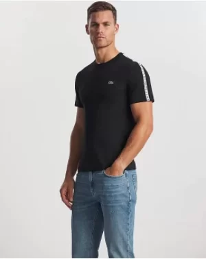 Image of Lacoste Short Sleeve Taped Logo T-Shirt