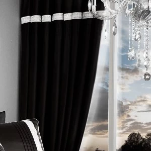 Image of Catherine Lansfield Diamante Eyelet Curtains